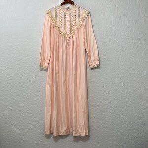 Vintage Character Cuddleskin Lace Pink Nightgown